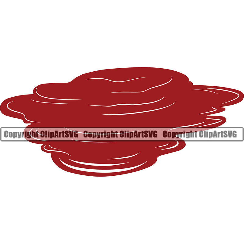 Blood Puddle Red Color Design Element Drip Dripping Melt Melting Drop Dropping Bloody Horror Scary Wet Liquid Splash Splashing Clipart SVG