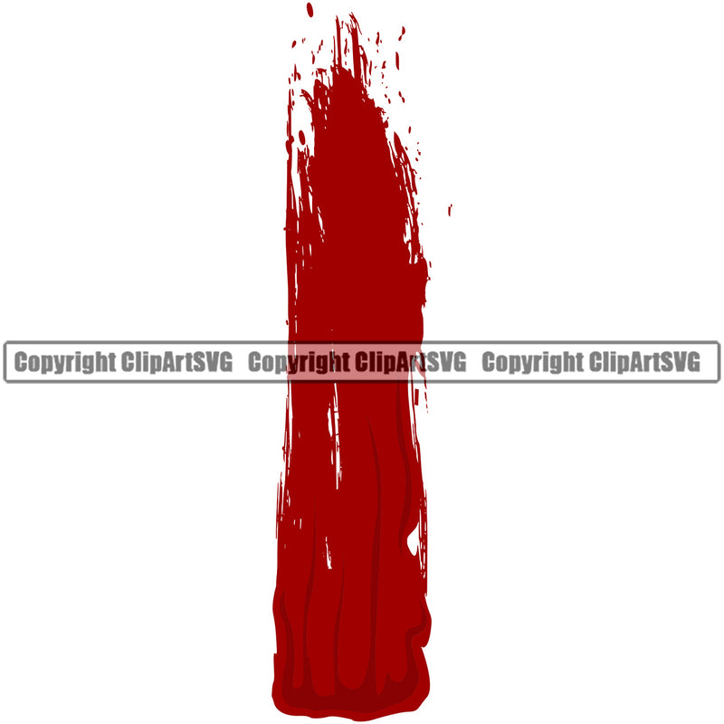 Blood Drip Smear Design Element Red Color Spilling Drip Dripping Melt Melting Drop Dropping Liquid Splash Splashing Clipart SVG