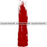 Blood Drip Smear Design Element Red Color Spilling Drip Dripping Melt Melting Drop Dropping Liquid Splash Splashing Clipart SVG