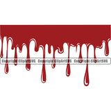 Blood Slice Drop Dropping Bloody Horror Scary Wet Liquid Splash Splashing Splatter Spill Spilling Drip Dripping Clipart SVG