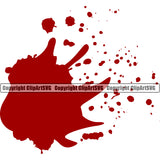 Blood Splatter Design Spilling Drip Dripping Melt Melting Drop Dropping Liquid Bloody Horror Scary Vector Clipart SVG