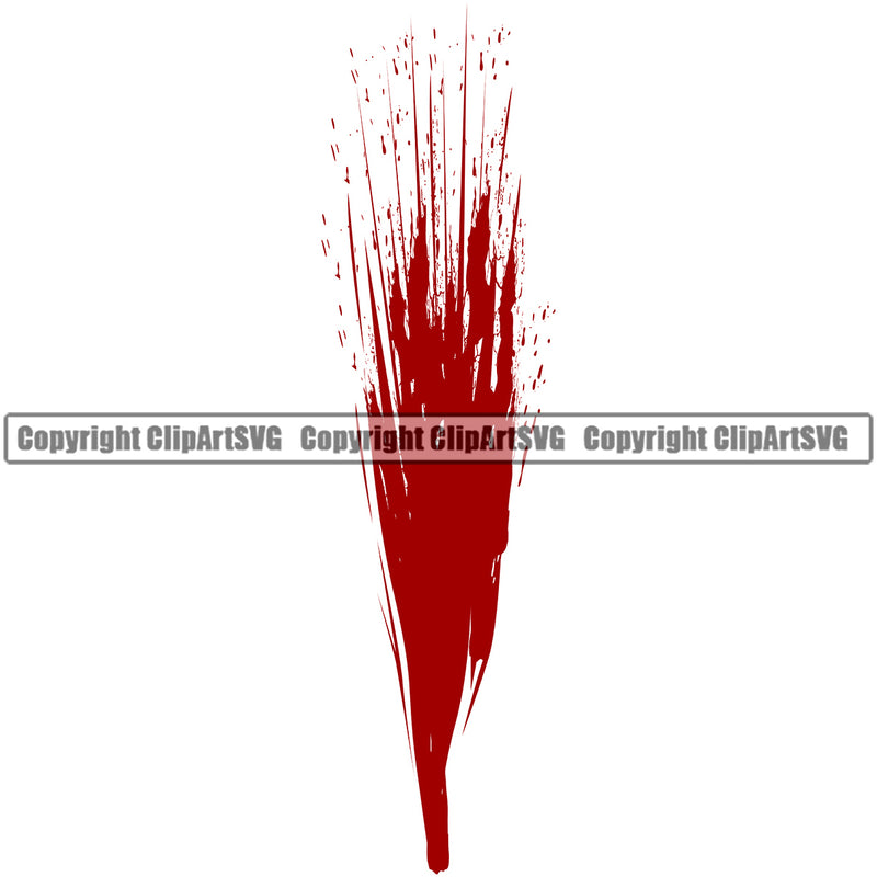 Blood Splatter Slice Design Drip Dripping Melt Melting Drop Dropping Splatter Spill Liquid Splash Splashing Vector Clipart SVG