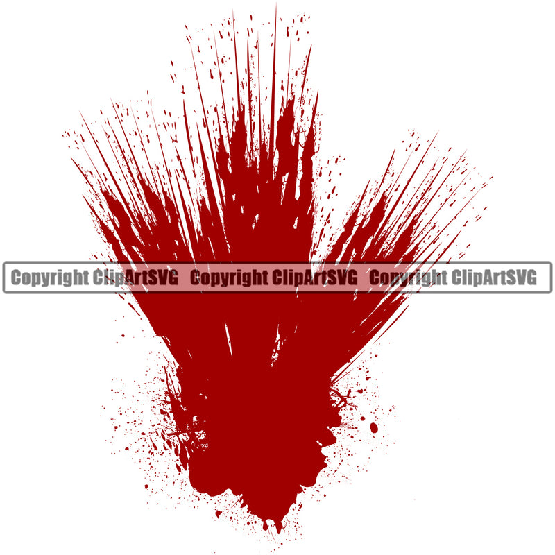 Blood Splatter Design Dripping Melt Melting Drop Dropping Element Spilling Drip Scary Wet Liquid Splash Splashing Vector Clipart SVG