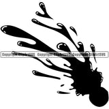 Blood Splash Black Color Black Silhouette Design Bloody Horror Scary Wet Liquid Splash Splashing Vector Drip Dripping Melt Melting Drop Dropping Clipart SVG