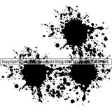 Black Blood Design Element Spill Spilling Drip Dripping Black Silhouette Color Melting Drop Dropping Vector Liquid Splash Splashing Clipart SVG