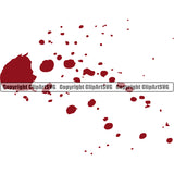 Blood Splatter Spill Spilling Drip Dripping Melt Melting Drop Dropping Red Color Bloody Horror Scary Wet Liquid Clipart SVG