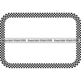 Motorcycle Car Street Run Running Racing Race Racer Transportation Checker Flag Checkerboard Checkered Straight Rectangle White Background Design Element Outline Background Design Element Art Logo Clipart SVG