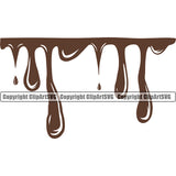 Chocolate Mud Drop Dropping Splatter Spill Spilling Drip Dripping Liquid Splash Splashing Chocolate Poop Clipart SVG