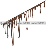 Chocolate Mud Design Element Poop Wet Liquid Splash Splashing Dirty Spilling Drip Dripping Melt Melting Drop Dropping Clipart SVG