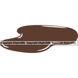 Mud Chocolate Color Design Element Splatter Spill Spilling Poop Wet Liquid Splash Splashing Dirty Chocolate Clipart SVG