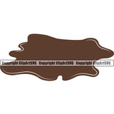 Mud Chocolate Puddle Design Color Element Splatter Spill Spilling Drip Dripping Melt Melting Drop Dropping Liquid Splash Splashing Clipart SVG