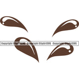Mud Chocolate Splash Design Color Spill Spilling Drip Dripping Melt Melting Drop Dropping Vector Clipart SVG