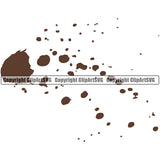 Mud Chocolate Splatter Drip Dripping Melt Melting Drop Dropping Liquid Splash Splashing Muddy Dirt Poop Clipart SVG