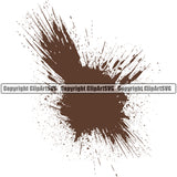 Chocolate Splatter Mud Design Element Color Poop Wet Liquid Splash Splashing Spilling Drip Dripping Melt Melting Drop Dropping Vector Clipart SVG