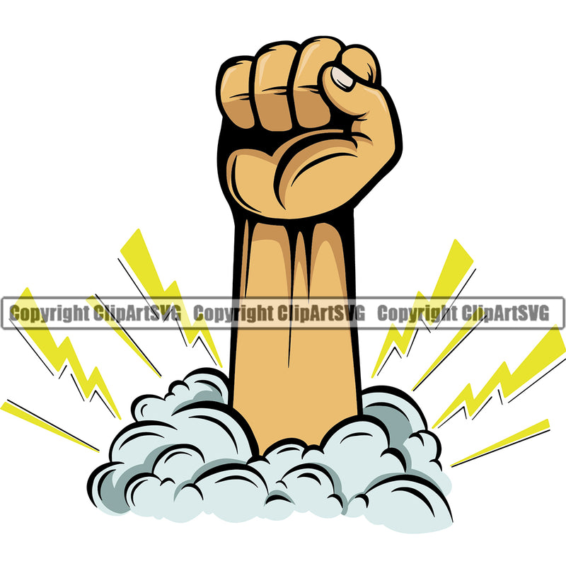 Hand White Caucasian Raised Design Element Fist Finger Gesture Position Hold Holding Grab Grabbing Object Cartoon Character Mascot Creation Create Art Artwork Creator Business Company Logo Clipart SVG
