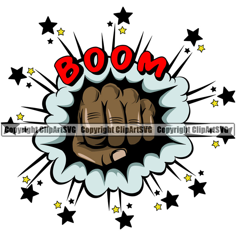 Hand Break Floor Wall Design Black African American Element Fist Finger Gesture Position Hold Holding Grab Grabbing Object Cartoon Character Mascot Creation Create Art Artwork Creator Business Company Logo Clipart SVG