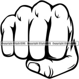 Hand Fist Design Element Finger Gesture Position Hold Holding Object Cartoon Character Mascot Creation Create Art Artwork Creator Business Company Logo Clipart SVG