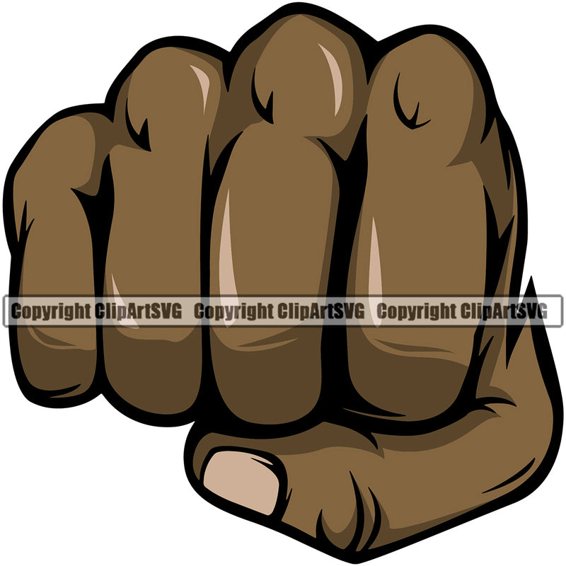 Hand Black African American Design Element Fist Finger Gesture Position Hold Holding Grab Grabbing Object Cartoon Character Mascot Creation Create Art Artwork Creator Business Company Logo Clipart SVG