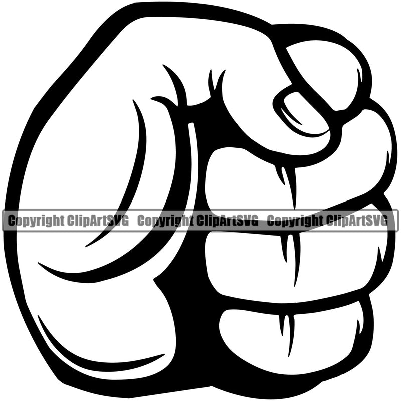 Hand Fist Grab Design Element Fist Finger Gesture Position Hold Holding Grab Grabbing Object Cartoon Character Mascot Creation Create Art Artwork Creator Business Company Logo Clipart SVG