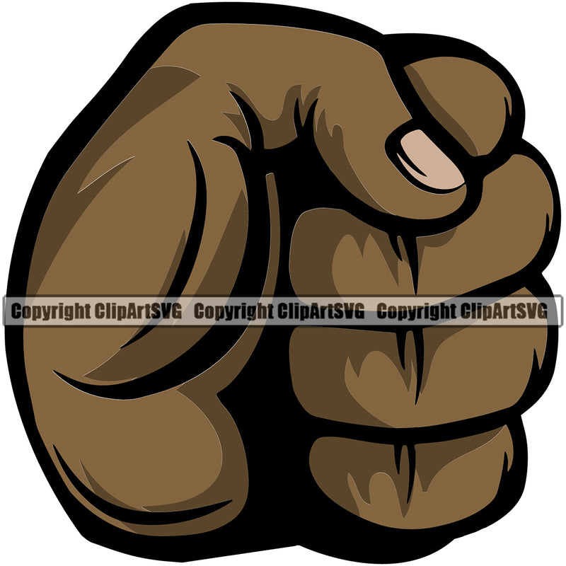 Hand Fist Grab Black African American Design Element Finger Gesture Position Hold Holding Grab Grabbing Object Cartoon Character Mascot Creation Create Art Artwork Creator Business Company Logo Clipart SVG