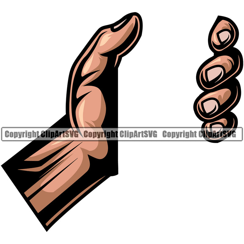 Hand Grab White Caucasian Design Element Human Finger Gesture Position Holding Grabbing Object Cartoon Character Mascot Creation Create Art Artwork Creator Business Company Logo Clipart SVG