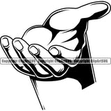 Hand Open Design Element Fist Finger Gesture Position Hold Holding Create Art Artwork Creator Business Company Logo Grabbing Object Cartoon Character Mascot Creation Clipart SVG