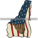 Country Map Nation National Emblem Hand Pull Color Design Element United States Flag American USA US America Badge Symbol Icon Global Official Sign Design Logo Clipart SVG