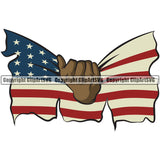Country Map Nation National Emblem Black African American Hand Pull Design Element United States Flag American USA US America Badge Symbol Icon Global Official Sign Design Logo Clipart SVG