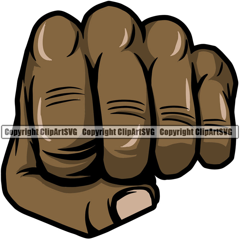 Hand Punch Design Element Fist Finger Gesture Hold Holding Grab Object Cartoon Mascot Creation Create Art Artwork Creator Business Company Logo Clipart SVG