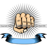 Hand Design White Caucasian Element Sunburst Ribbon Fist Finger Gesture Hold Grab Grabbing Object Cartoon Character Mascot Creation Create Art Artwork Creator Business Logo Clipart SVG
