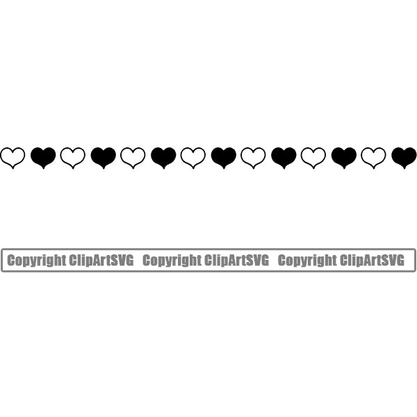 Heart Line Black And White Brush Design Element White Background Vector Outline Background Border Design Element Love Romance Romantic Relationship Family Couple Wedding Logo Clipart SVG