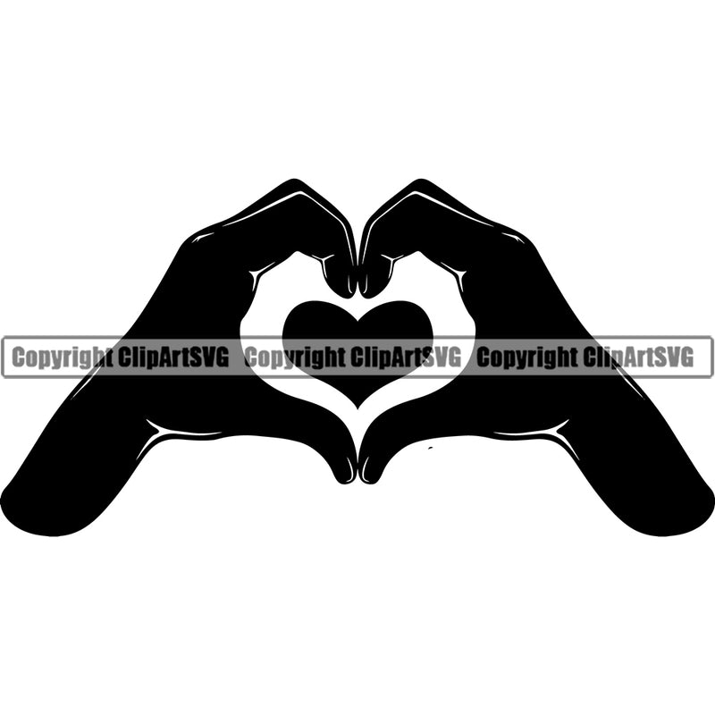 Hand Making Heart Shape Shaped Love Family Care Art Hope Design Quote Symbol Design Element Heart Love Romance Romantic Relationship Logo Family Couple Wedding Clipart SVG