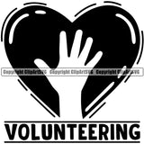 Volunteering Volunteer Heart Shape Love Shaped Family Care Art Vector Design Element Heart Love Romance Romantic Relationship Logo Family Couple Wedding Clipart SVG