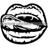 Lips Woman Female Girl Lady Design Element Face Sexy Mouth Position Cartoon Character Mascot Creation Create Art Creator Business Company Logo Clipart SVG