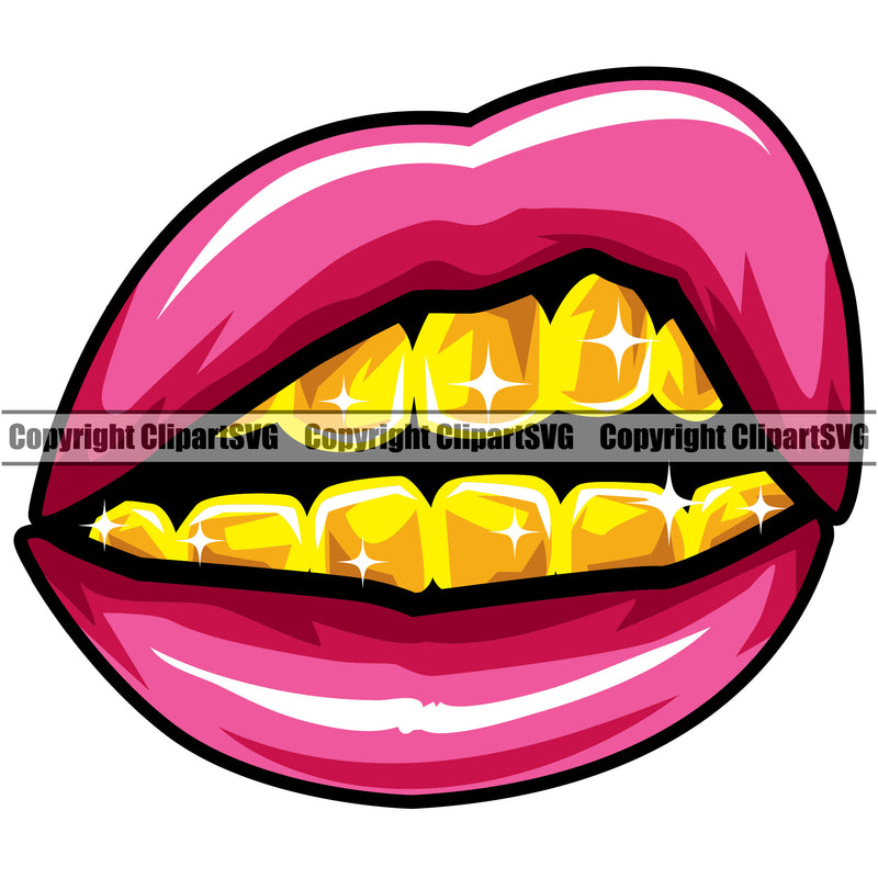 Lips Pink Color Design Element Face Sexy Mouth Position Head Woman Female Girl Lady Character Mascot Creation Create Art Artwork Creator Business Company Logo Clipart SVG