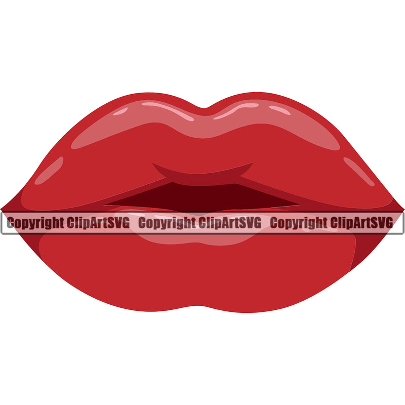 Lips Red Color Design Element Face Sexy Woman Female Girl Lady Position Art Artwork Creator Character Mascot Creation Create Business Company Logo Clipart SVG