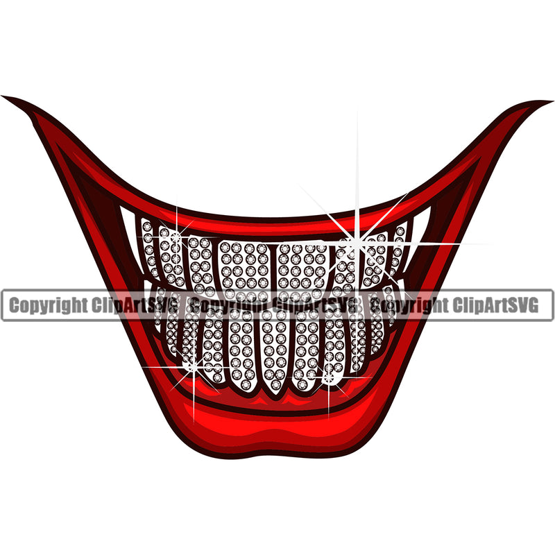 Lips Mouth Diamond Design Element Smile Face Sexy Mouth Position Head Cartoon Character Mascot Creation Create Art Artwork Creator Business Company Logo Clipart SVG