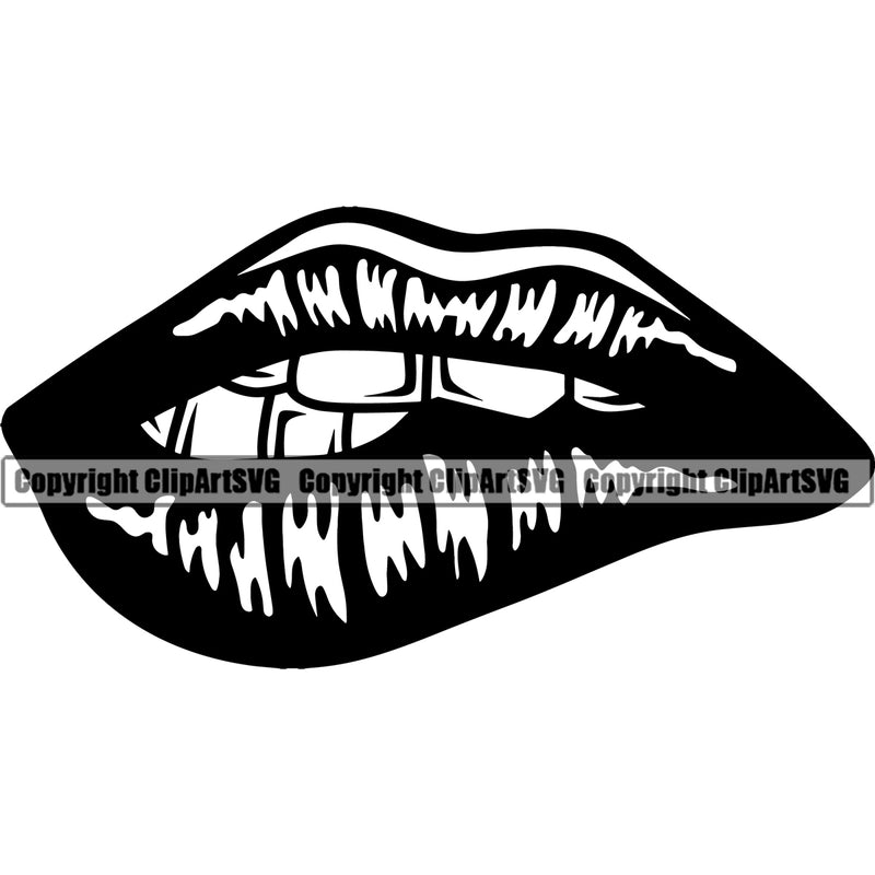 Lips Gold Teeth Design Element Face Sexy Mouth Position Head Cartoon Female Girl Lady Gangster Grill Thug Mean Mug Bling Jewelry Mascot Creation Create Art Artwork Creator Business Company Logo Clipart SVG