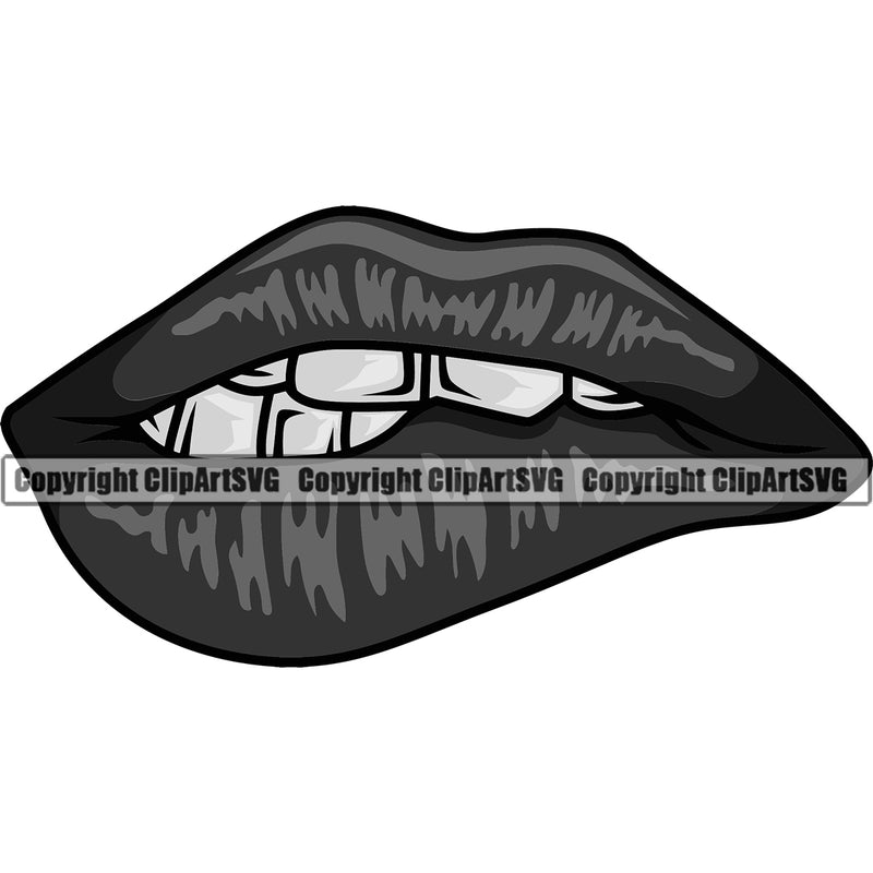 Lips White Color Gold Teeth Design Element Face Sexy Mouth Gangster Grill Thug Female Girl Lady Mean Mug Bling Jewelry Head Character Creation Create Art Artwork Creator Business Company Logo Clipart SVG