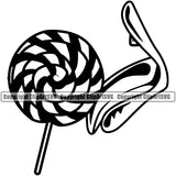 Lips Suck Sucking Lick Licking Candy Lollipop Design Element Woman Female Girl Lady Sexy Mouth Position Character Mascot Creation Create Art Artwork Creator Business Company Logo Clipart SVG