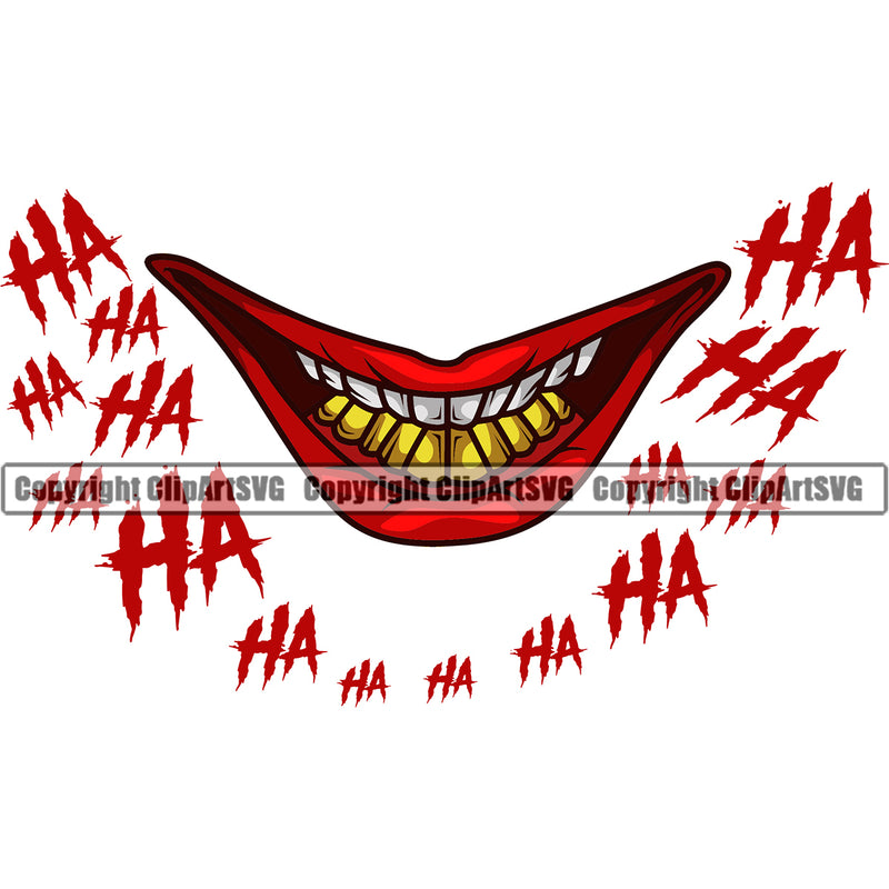 Lips Bottom Gold Teeth Design Element Evil Sinister Grin Grinning Face Gangster Grill Thug Mean Mug Bling Position Head Cartoon Character Mascot Creation Create Art Artwork Business Male Man Boy Logo Clipart SVG