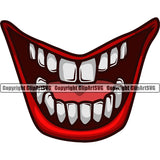 Lips Design Element Face Mouth Position Head Male Man Boy Cartoon Evil Sinister Grin Grinning Character Mascot Creation Create Art Artwork Creator Business Company Logo Clipart SVG