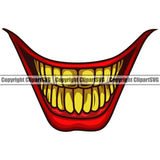 Lips Gold Teeth Color Design Element Face Mouth Position Evil Sinister Gangster Grill Thug Mean Mug Bling Jewelry Grinning Cartoon Character Mascot Creation Create Art Artwork Creator Business Company Logo Clipart SVG