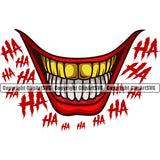 Lips Evil Sinister Grin Grinning Gold Teeth Ha Ha Text Design Element Thug Mean Mug Bling Jewelry Mouth Position Head Cartoon Character Mascot Creation Create Art Artwork Creator Male Man Boy Company Logo Clipart SVG