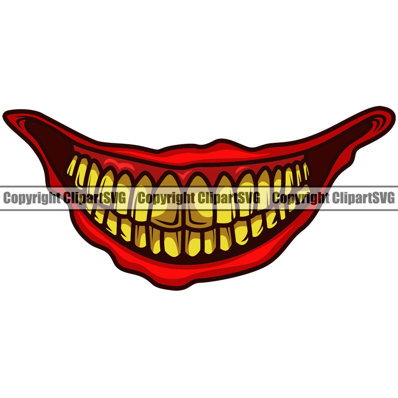Lips Gold Teeth Design Element Face Mouth Position Gangster Grill Thug Mean Man Boy Cartoon Character Evil Grin Grinning Creation Create Art Artwork Creator Business Company Logo Clipart SVG