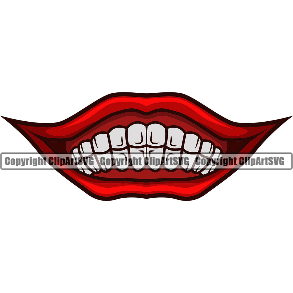 Lips Male Man Boy Color Face Design Element Mouth Position Evil Sinister Grin Grinning Head Cartoon Character Mascot Creation Create Art Artwork Creator Business Company Logo Clipart SVG