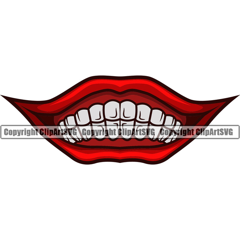 Lips Male Man Boy Color Face Design Element Mouth Position Evil Sinister Grin Grinning Head Cartoon Character Mascot Creation Create Art Artwork Creator Business Company Logo Clipart SVG