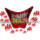 Lips Mouth Teeth Bite Biting Gold Diamond Ha Ha Text Design Element Face Mouth Head Gangster Grill Thug Mean Mug Bling Jewelry Evil Sinister Grin Grinning Mascot Creation Create Art Artwork Creator Business Company Logo Clipart SVG