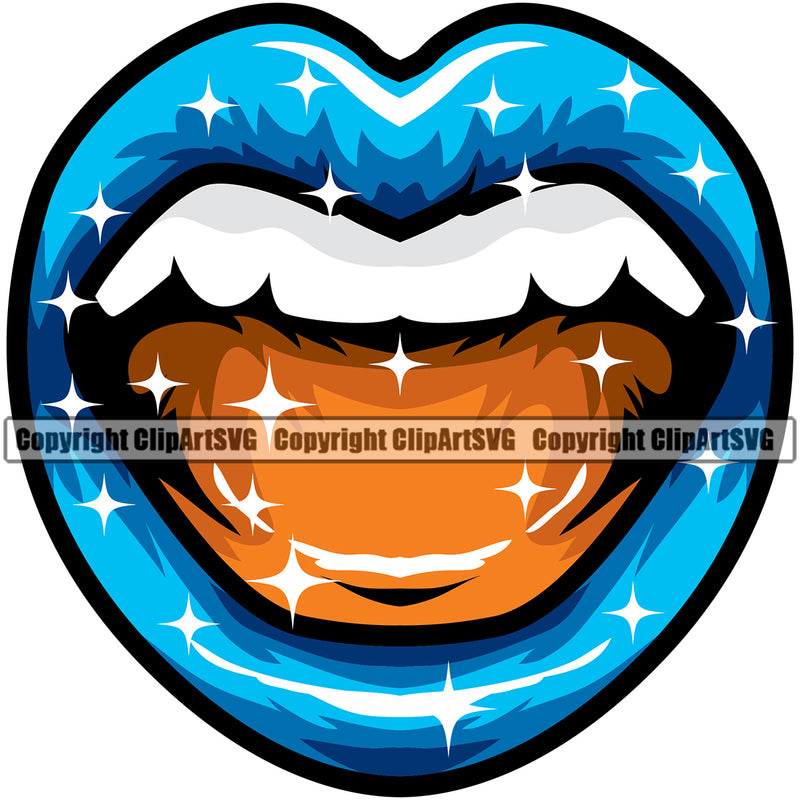 Lips Tongue Color Smile Face Design Element Sexy Mouth Position Head Woman Female Girl Lady Cartoon Character Mascot Creation Create Art Artwork Creator Business Company Logo Clipart SVG