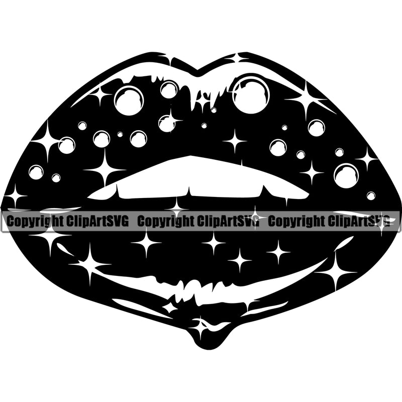 Lips Water Design Element Face Sexy Mouth Position Head Woman Female Girl Lady Cartoon Character Mascot Creation Create Art Artwork Creator Business Company Logo Clipart SVG